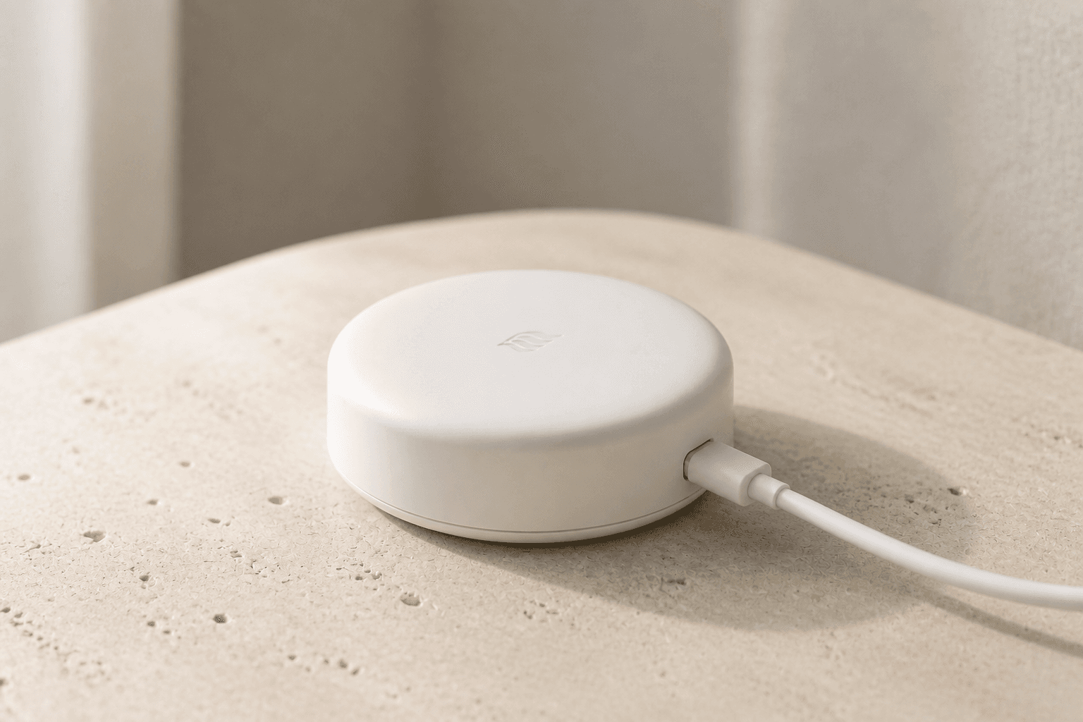 Air Hub on a tabletop, shown as a product visualization